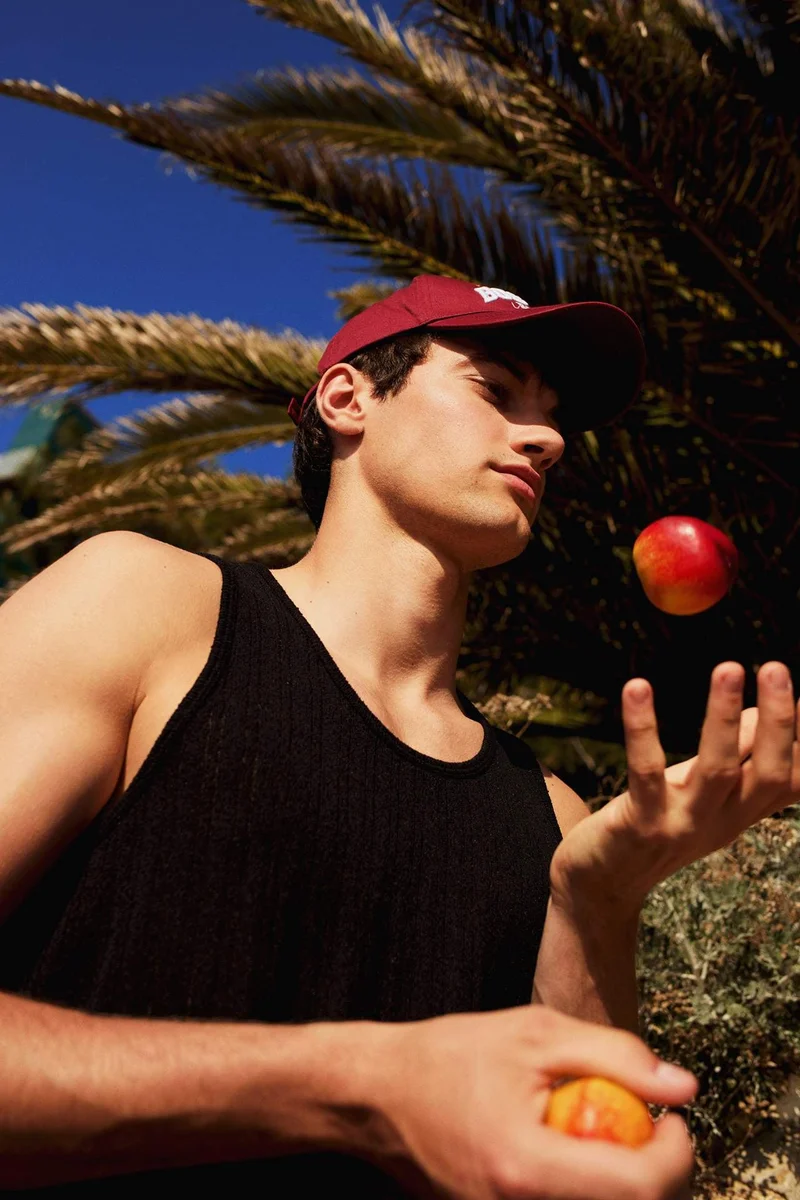 ديفاكتو Slim Fit Ribana Crew Neck Tank Top