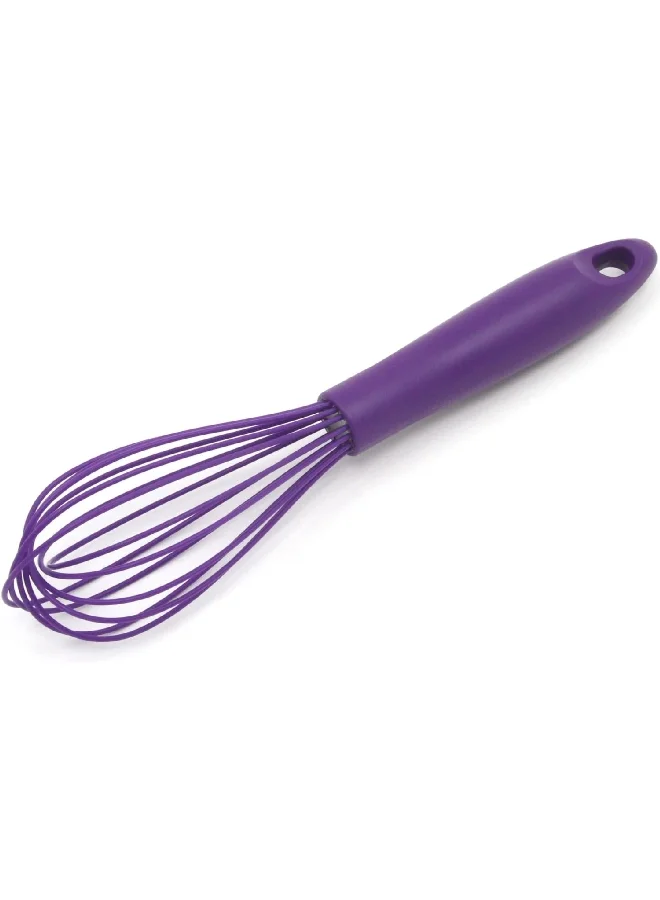 Chef Craft Premium Dishwasher Safe Silicone Wire Cooking Whisk Purple 10.5inch 13572