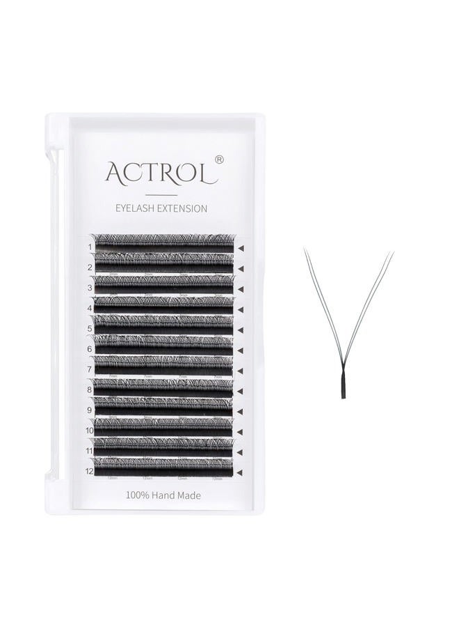 ACTROL YY Eyelashes Extension Lashes Black D Curl 0.05mm 8mm Lash Volume Extension Easy Fans 4D Y Shaped Premade Soft Eyelashes Supply - Image 1