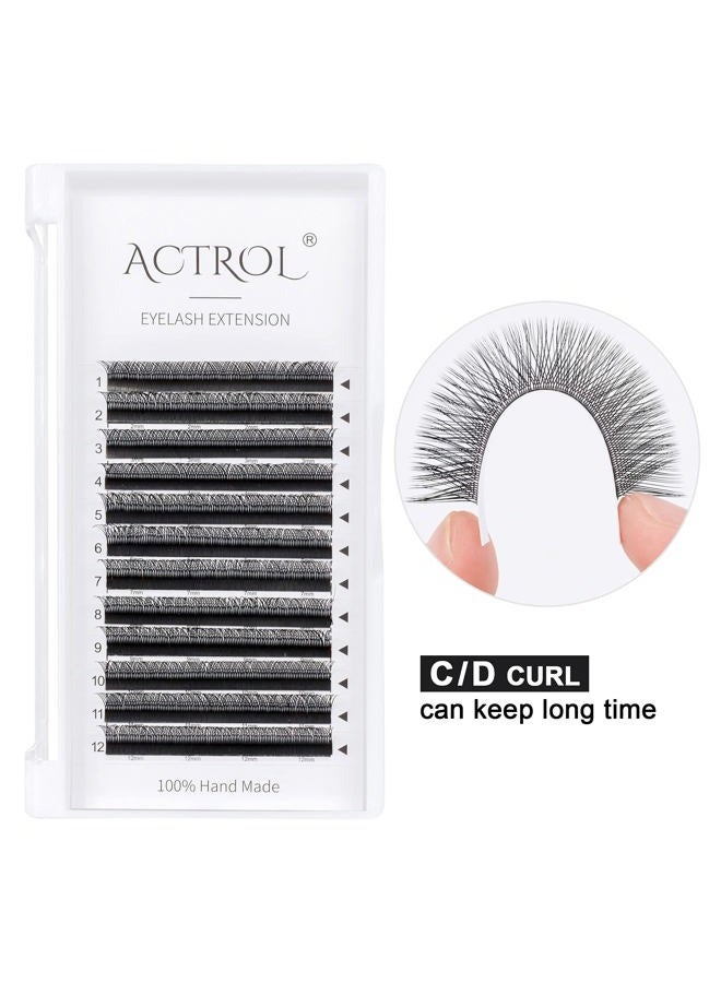 ACTROL YY Eyelashes Extension Lashes Black D Curl 0.05mm 8mm Lash Volume Extension Easy Fans 4D Y Shaped Premade Soft Eyelashes Supply - Image 3
