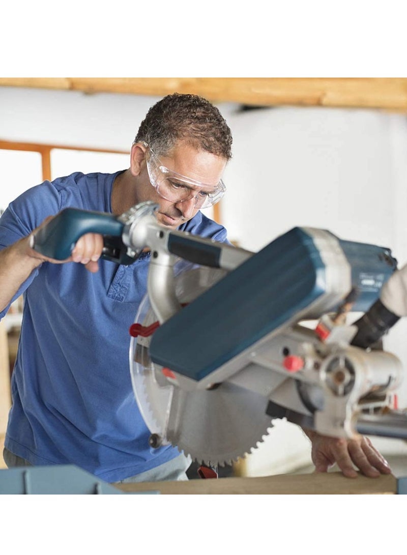 Safety Glasses (2 Pack) Anti Fog Goggles/ Vented Sides Shields Transparent PC Frame Spectacles for Lab Medical and Daily Use - Image 4