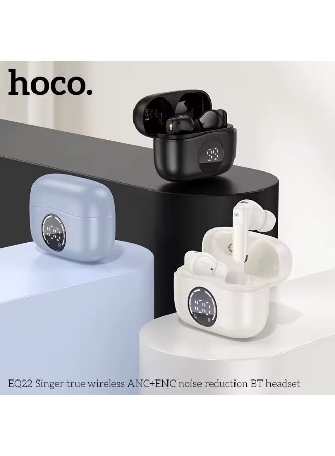 Hoco EQ22 TWS Wireless Earbuds BT 5.4 Headphones Stereo Ear Buds Noise Cancelling Mic LED Display - Image 2