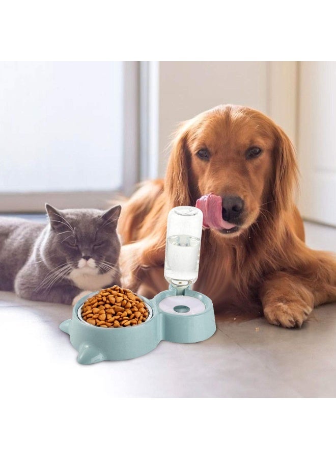 Dual Pet Bowl – Automatic Feeding Device for Cats and Pets – Food Bowl with Water Bottle and Dispenser for Cats and Dogs - Image 5