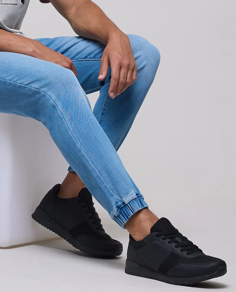 أر أند بي Mesh Detail Lace Up Sneakers