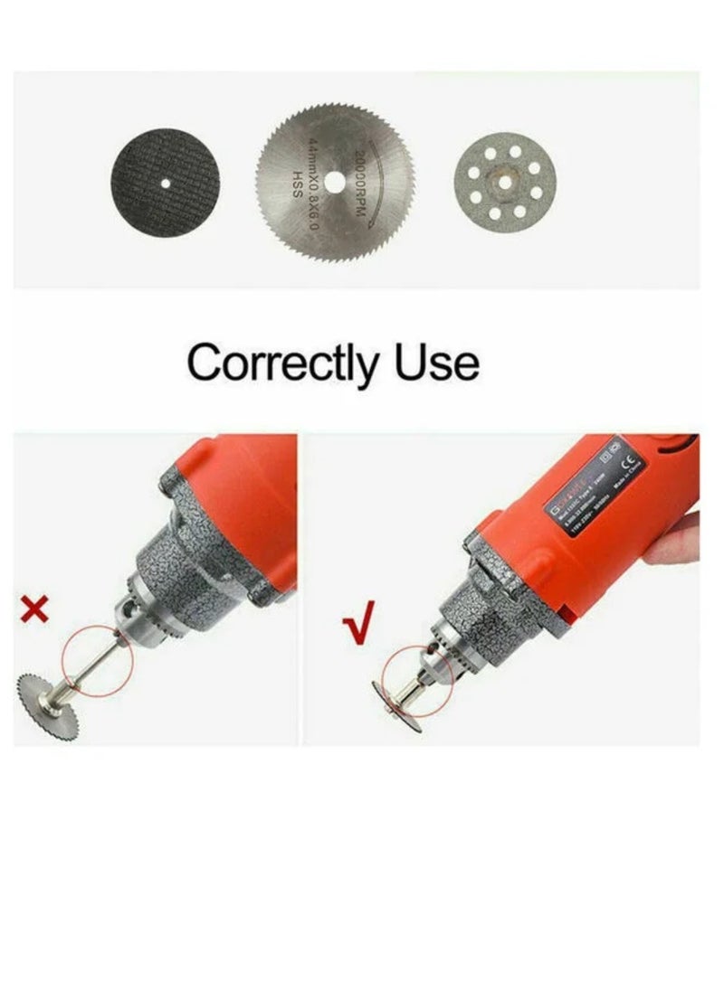 Generic 32pcs Mini HSS Circular Saw Blade Resin Cut-Off Woodworking Cutting Discs Diamond Metal Saw Blades For Rotary Tools  - Image 4