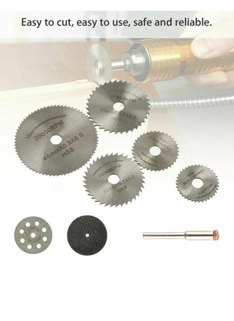 Generic 32pcs Mini HSS Circular Saw Blade Resin Cut-Off Woodworking Cutting Discs Diamond Metal Saw Blades For Rotary Tools  - Image 3