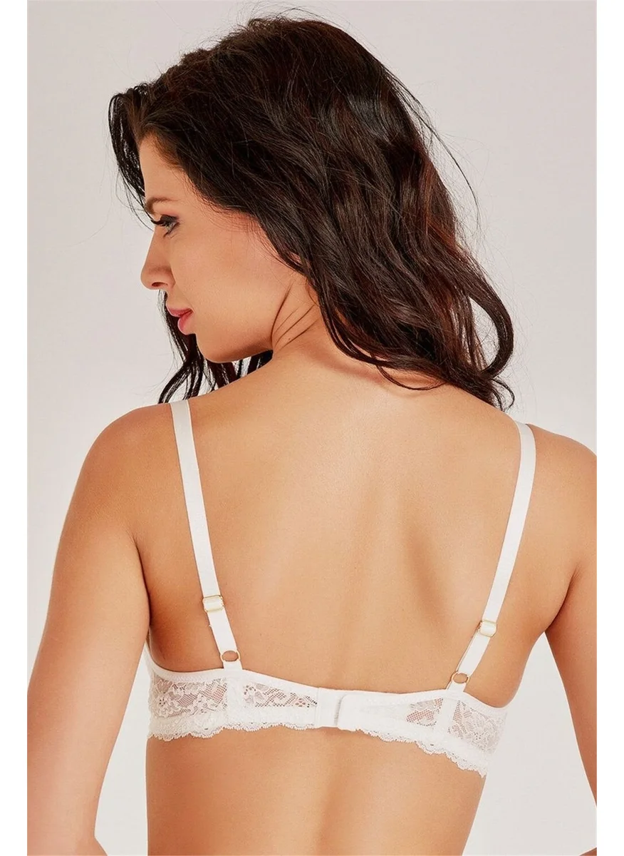 ماجيك فورم 3589 Women's Ecru Soft Sponge Lace Bra