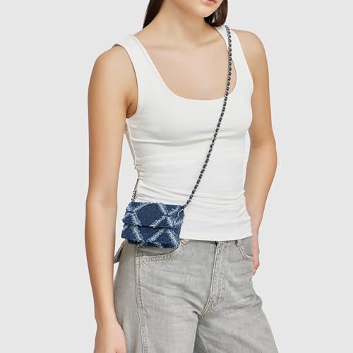 Miraggio Camilla Denim Mini Crossbody/Sling Bag for Women (Dark Denim) - Image 2
