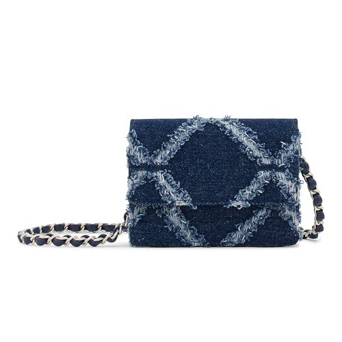 Miraggio Camilla Denim Mini Crossbody/Sling Bag for Women (Dark Denim) - Image 1