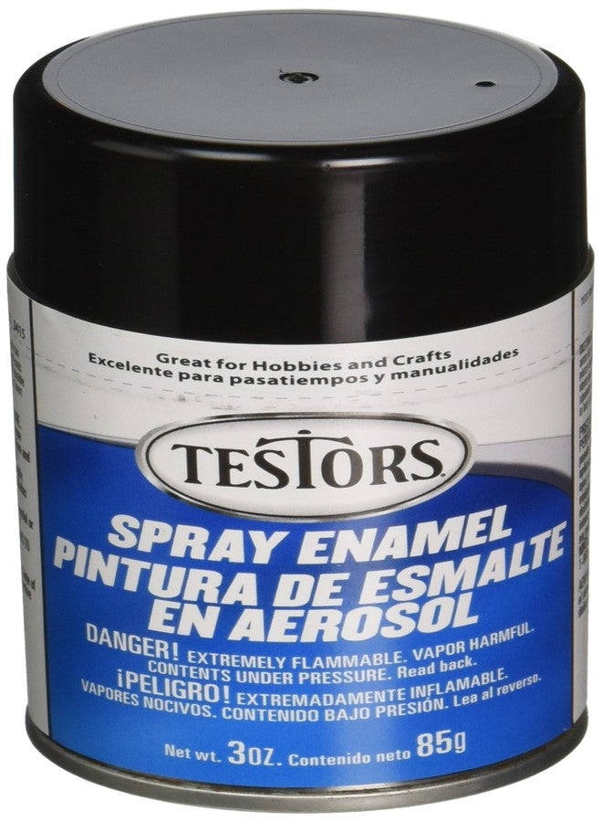 Testors - 238206 TENAMEL-1247 Aerosol Enamel Paint, 3-Ounce, Gloss Black - Image 1