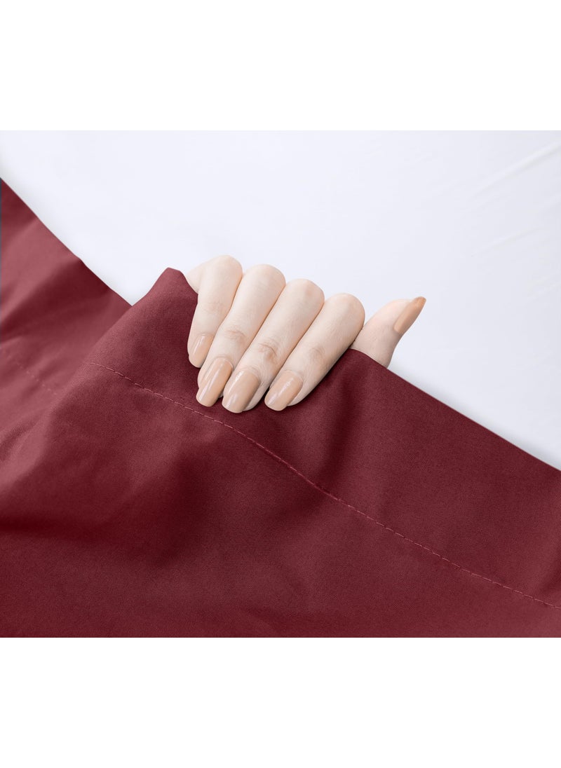 Utopia Bedding Utopia Bedding Flat Sheet - Soft Brushed Microfiber Fabric - Shrinkage & Fade Resistant Top Sheet - Easy Care - 1 Flat Sheet Only (Twin  Burgundy)  - Image 4