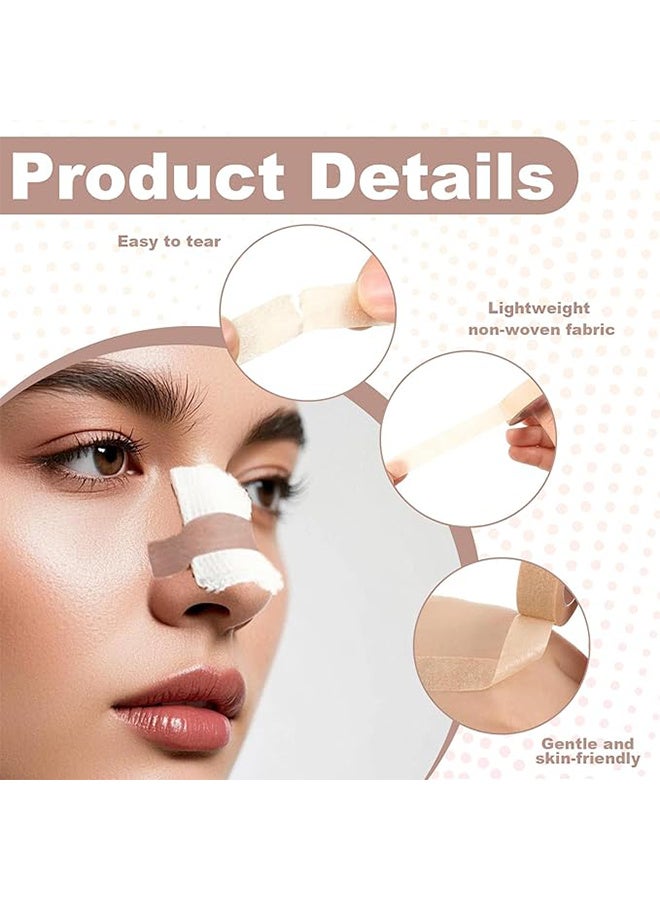 ثري ام 3M Micropore Original Nasal Tape Rolls - 2 Pack  راحة عالية قابلة للتنفس ومقبضة آمنة للجلد - 1.25 سم × 9.1 م - Image 3