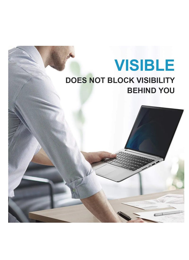 Magnetic Privacy Screen for 13 Inch MacBook Air (2018-2021)/ 13"MacBook Pro M1 M2 Chip (2022--2016), Anti-Blue Light and Anti-Glare Protector Ultra Slim Laptop Screen Filter (A1932/A2179 M1/A2337 M1), Black
