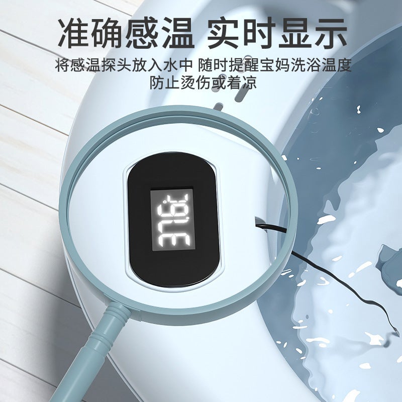 Household Baby Bathtub Foldable Baby Bathtub Toddler Sitting And Lying Down Child Newborn Supplies Children'S Bathtub - Image 3