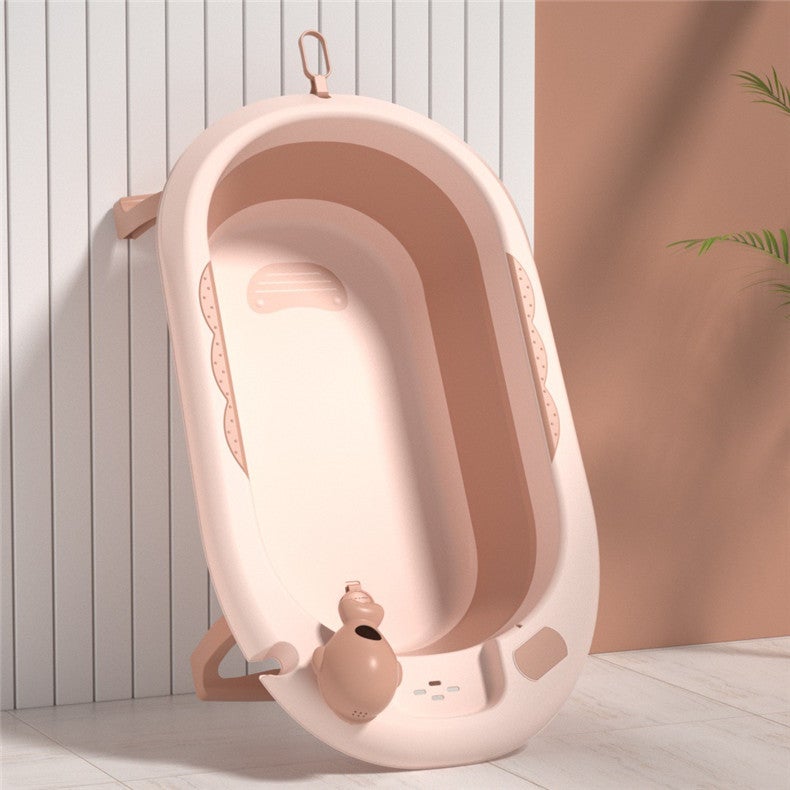 Household Baby Bathtub Foldable Baby Bathtub Toddler Sitting And Lying Down Child Newborn Supplies Children'S Bathtub - Image 1