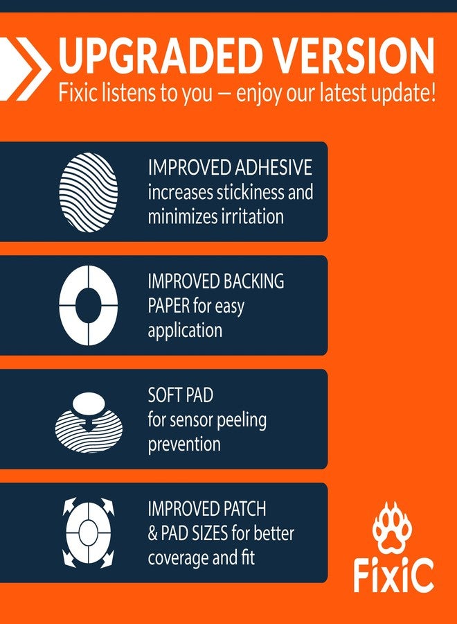 Fixic Libre 3 Sensor Covers - 25 Pack - Perfect Freestyle Adhesive Patches for Libre 3 & Plus Sensors - No Glue in The Center - Pre-Cut Back Paper - The Best Fixation for Your Sensor! (Upgraded, Tan) - Image 2