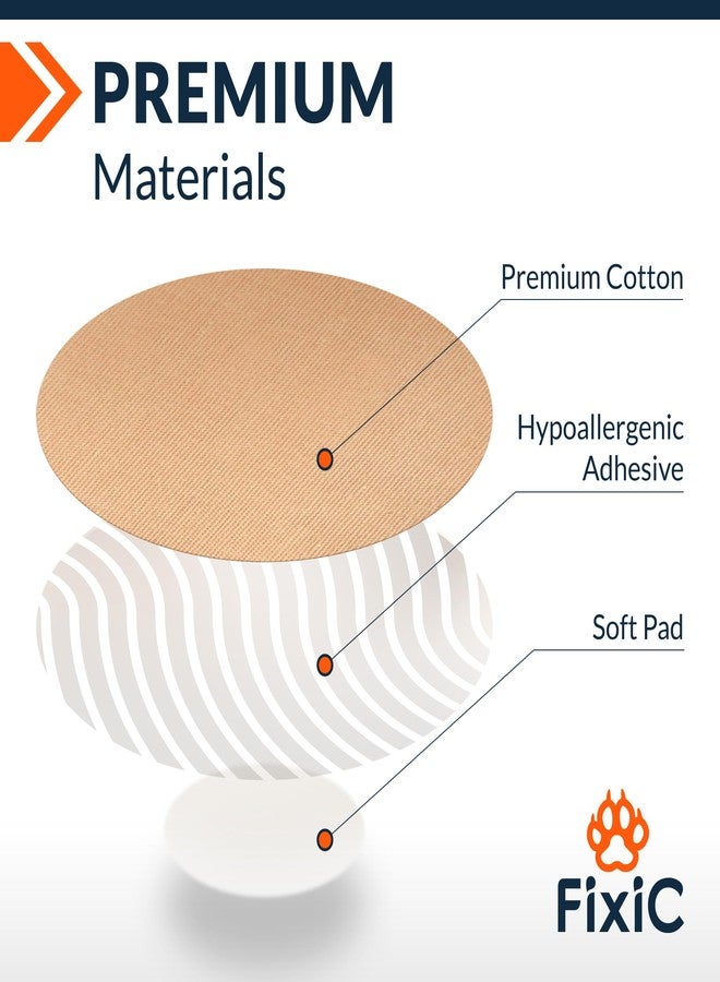 Fixic Libre 3 Sensor Covers - 25 Pack - Perfect Freestyle Adhesive Patches for Libre 3 & Plus Sensors - No Glue in The Center - Pre-Cut Back Paper - The Best Fixation for Your Sensor! (Upgraded, Tan) - Image 4
