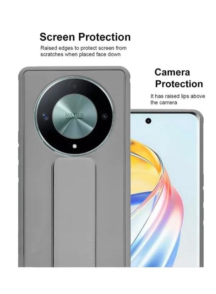 إينيكس جراب حماية 3 في 1 مغناطيسي ذو مسند للهاتف هونر X9b-رمادي - Image 2