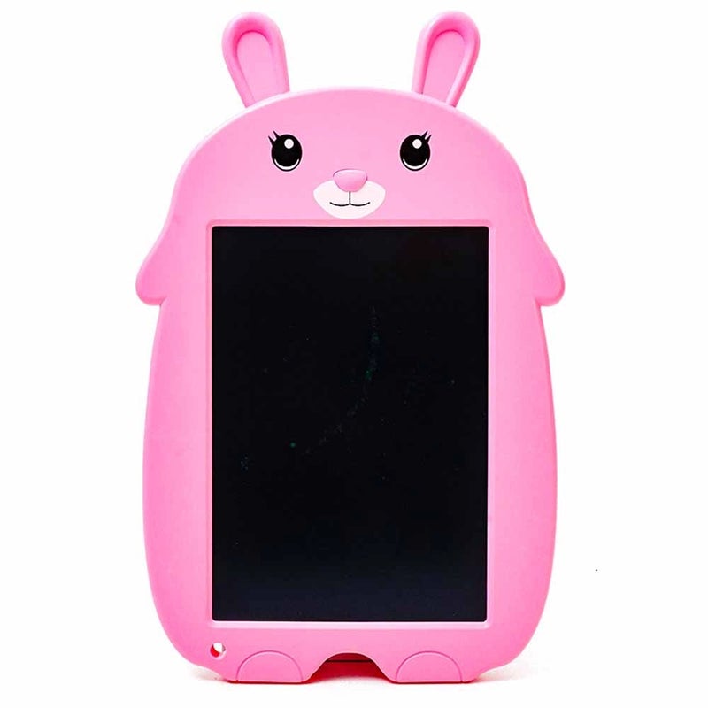 Pink Bunny Rabbit Face Lcd Writing Tablet with Pen, E-Writer Smart Paper Electronic Drawing Board Graphic Tablets with Memory Lock