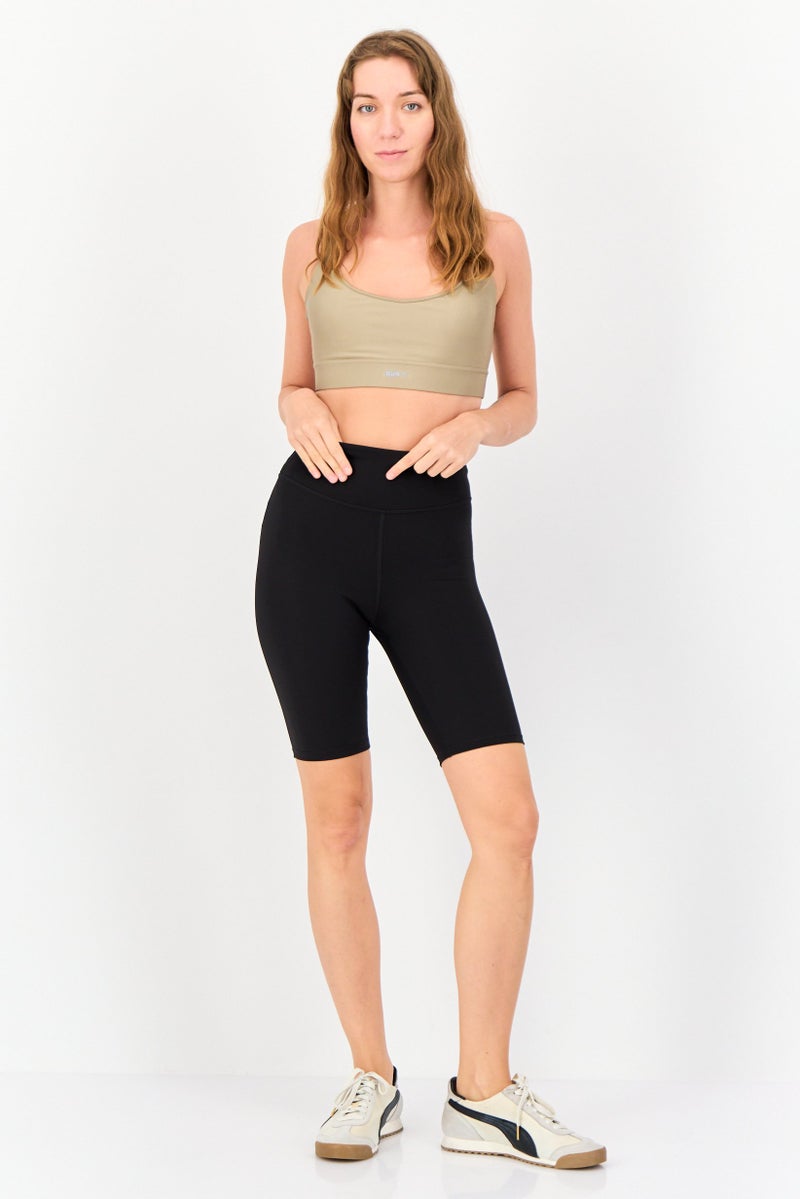H&M Women Sportswear Fit Training Short, Black  - Image 4