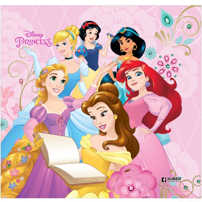 Kuber Industries Kuber Industries Disney Princess Print Storage BoxFoldable Clothes OrganizerCollapsible Storage Basket With Handle For ToysBooks30 LtrPink - Image 5