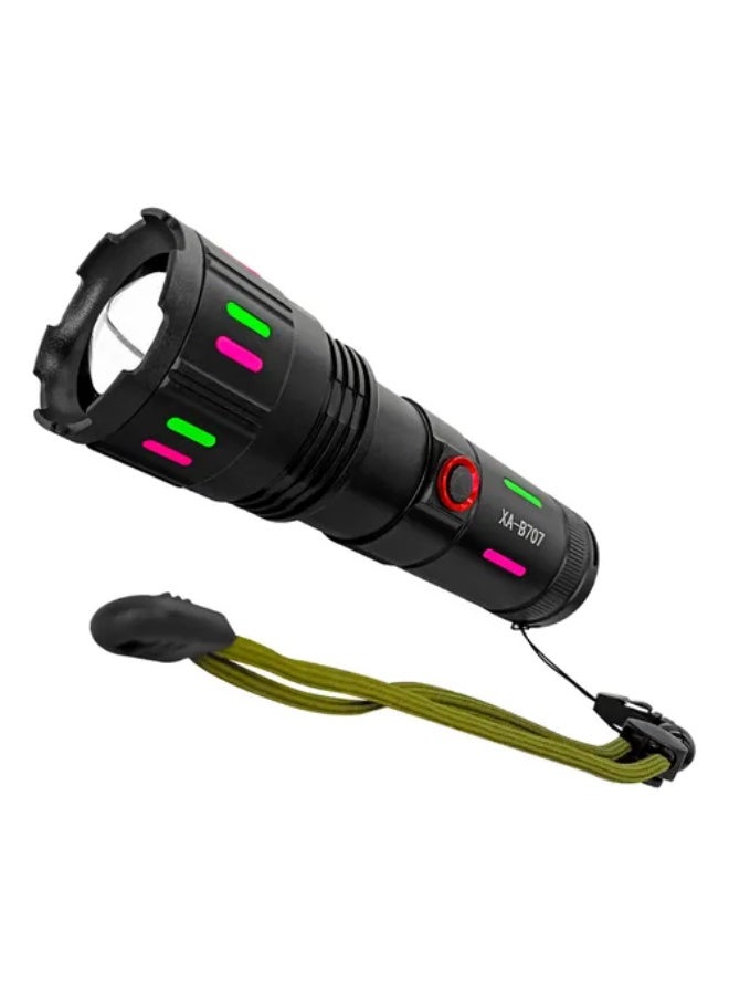 Led Flashlight Recharge Zoom Visor Charging Power Bank Tgo Xa-b707 White Black  - Image 3