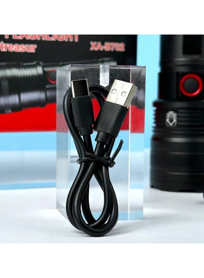 Aluminum alloy flashlight power bank charging treasure xa-b702  - Image 4