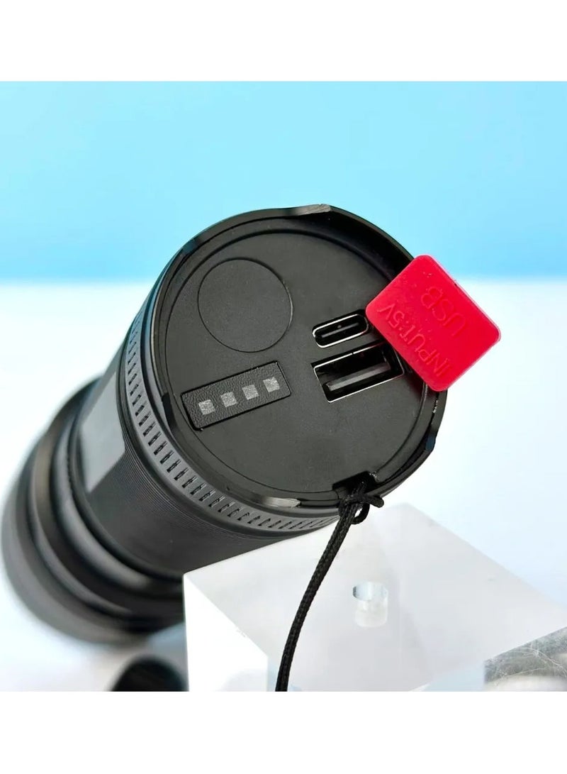 Aluminum alloy flashlight power bank charging treasure xa-b702  - Image 5