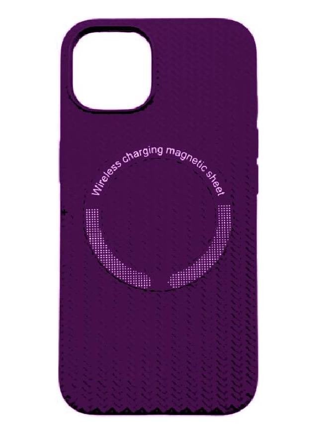 جراب ايفون 14 بلس سيلكون لون بنفسجي