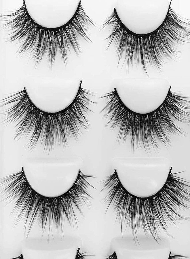 Vayator →Vayator 10 Pairs 3D Mink Lashes Natural False Eyelashes Dramatic Volume Fake Lashes Makeup Eyelash Extension Silk Handmade Eyelashes (Y004) - Image 4