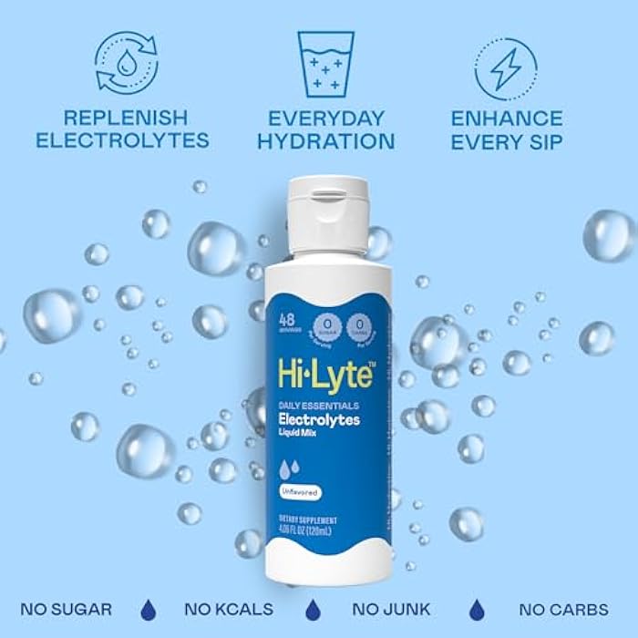 Hi-Lyte Electrolytes for Fasting, Immune Support and Rapid Hydration | 48 Servings | NO Calories NO Sugar | 20%+ More Potassium, Magnesium & Zinc - Image 4