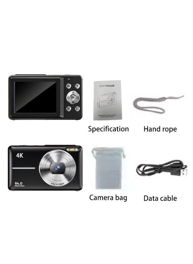 General - HD CCD digital camera student entry card camera retro vlog video camera - Image 1