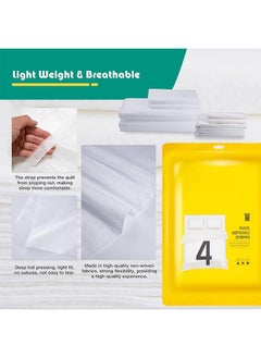 Arabest 4 Pack Travel Disposable Bedding Set, Disposable Bedding Sheets, Sheet for Business Travel Hotel Trip Outdoor Camping, 1 Quilt Covers, 1 Bed Sheet and 2 Pillow Cases, 2 Towel, 2 Bath Towel  - Image 4