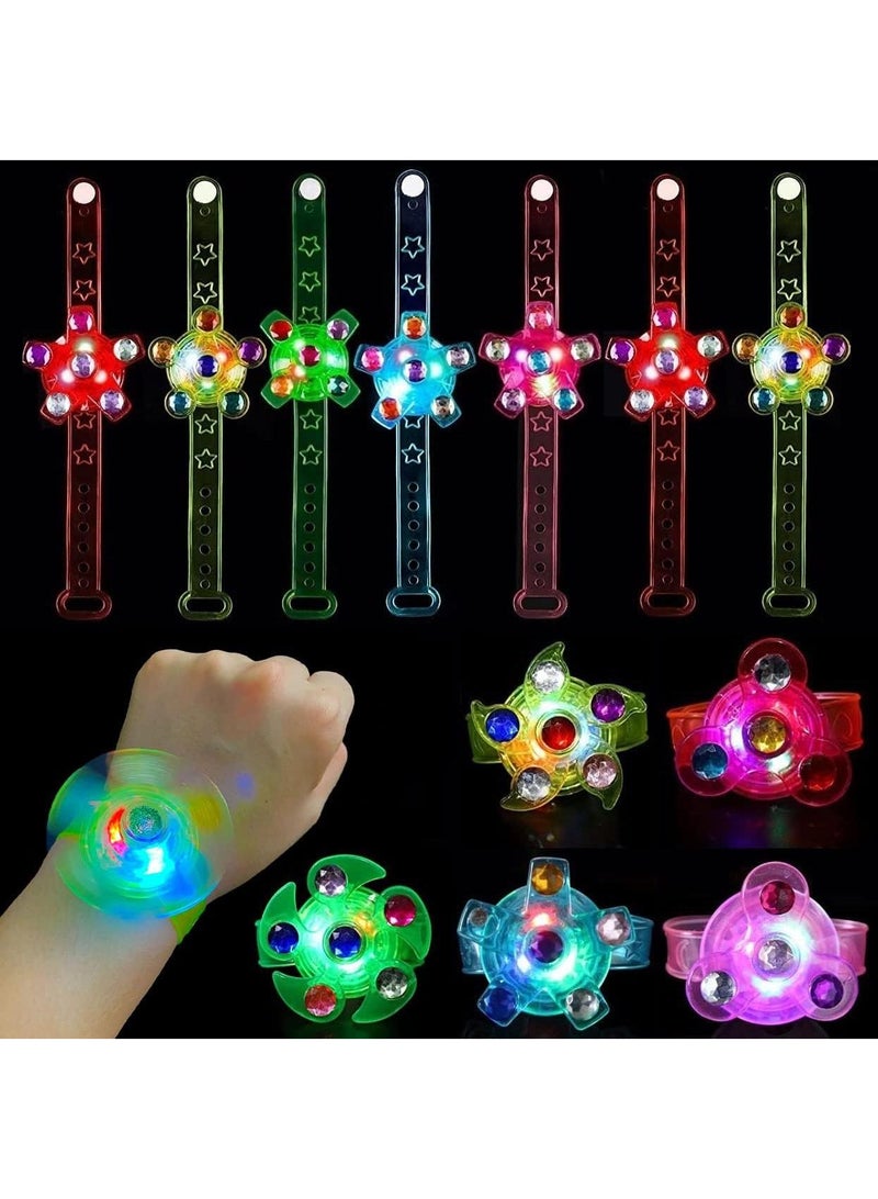 Y&D 12-piece Color Random Flash Creative Spinning Top Luminous Bracelet - Image 1