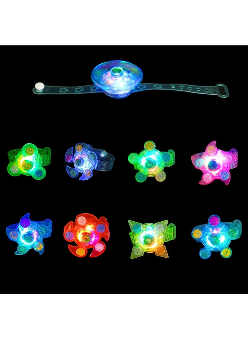 Y&D 12-piece Color Random Flash Creative Spinning Top Luminous Bracelet - Image 2