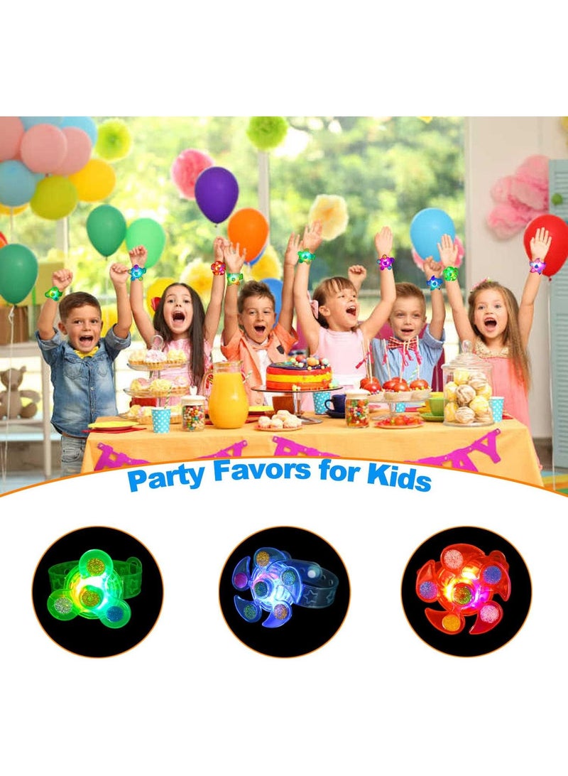 Y&D 12-piece Color Random Flash Creative Spinning Top Luminous Bracelet - Image 5