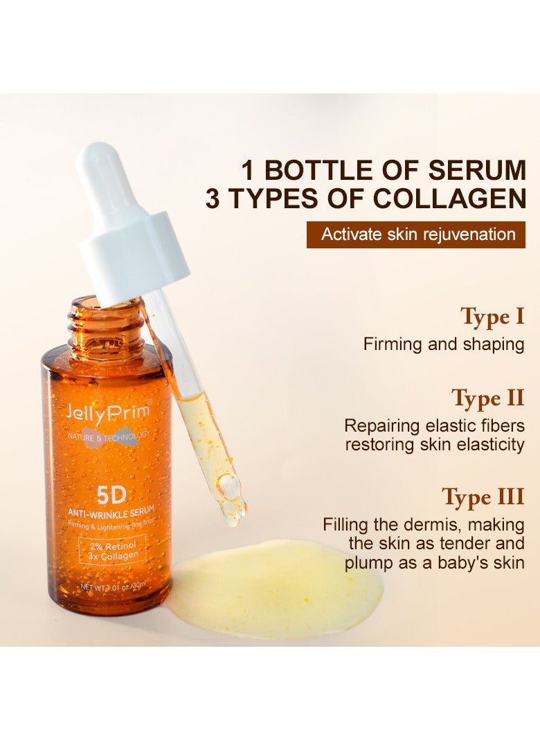 JellyPrim fades fine lines on face and brightens skin tone Facial Retinol Essence 30ml - Image 4