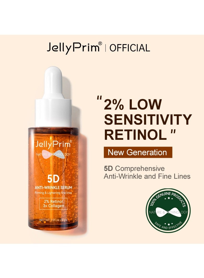 JellyPrim fades fine lines on face and brightens skin tone Facial Retinol Essence 30ml - Image 5