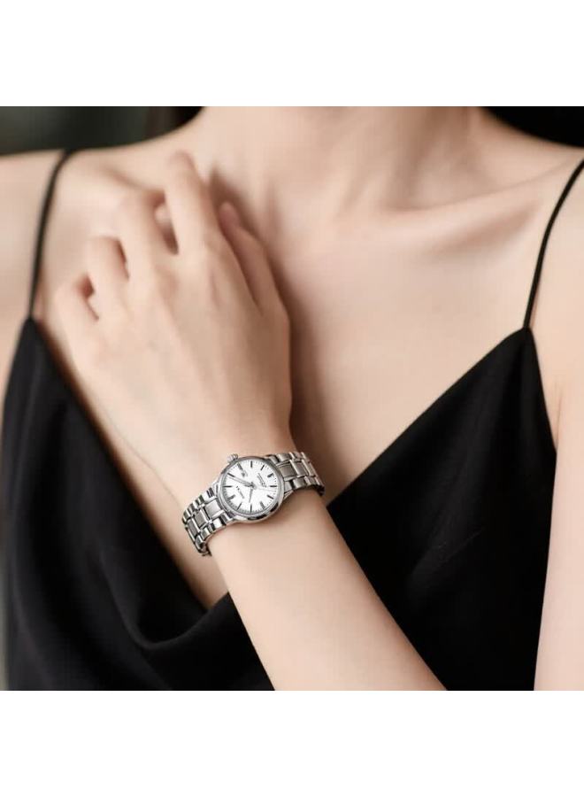 Rossini Women's Watch, New Year Gift, Mechanical Watch, Simple Business Style With Calendar, Water-resistant Ladies' Watch 525702 - Image 4