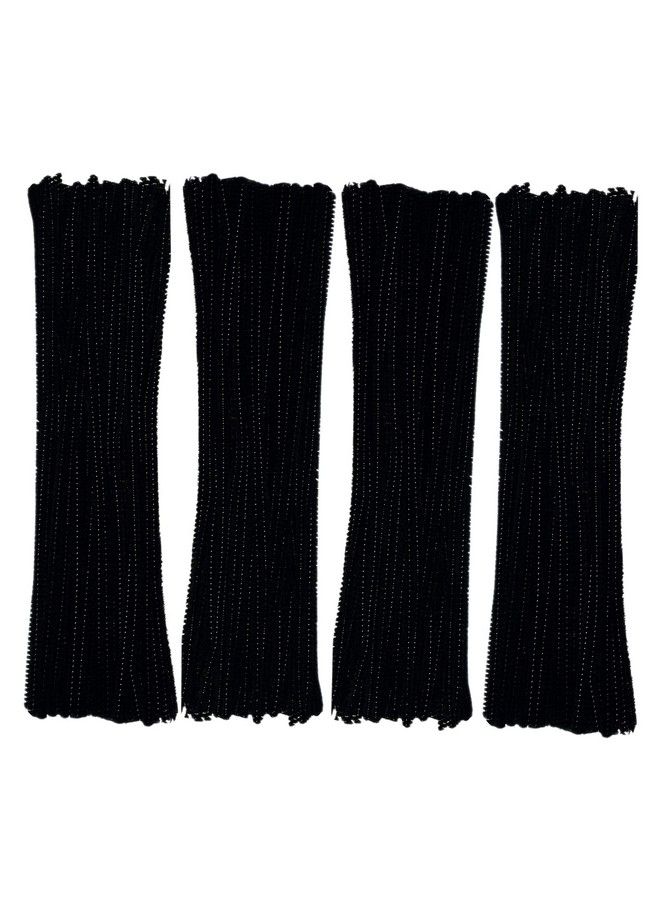 GOTOONE Black Pipe Cleaners 200 Pieces Chenille Stems For Diy Art Decorations Creative Craft (6 Mm X 12 Inch) - Image 2