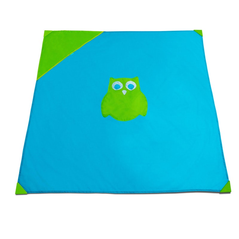 Munchkin Brica Go Play Portable Baby Travel Playmat, 58â€ x 58â€, Blue/Green , 2 Piece Set - Image 1