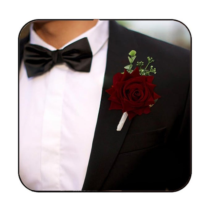 Wedding Boutonniere Groom Flower Buttonholes Groomsmans Prom Party Suit Decoration Anniversary Accessories for Man