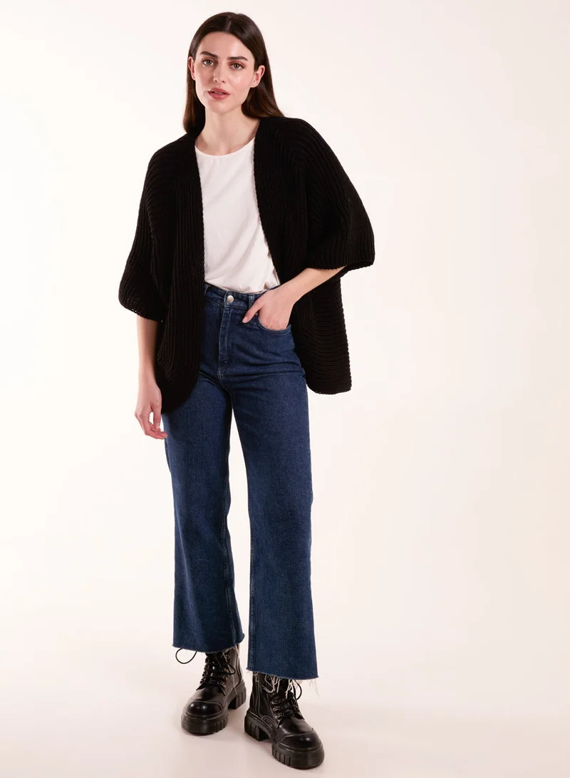 Blue Vanilla Knitted Mid Length Cardigan