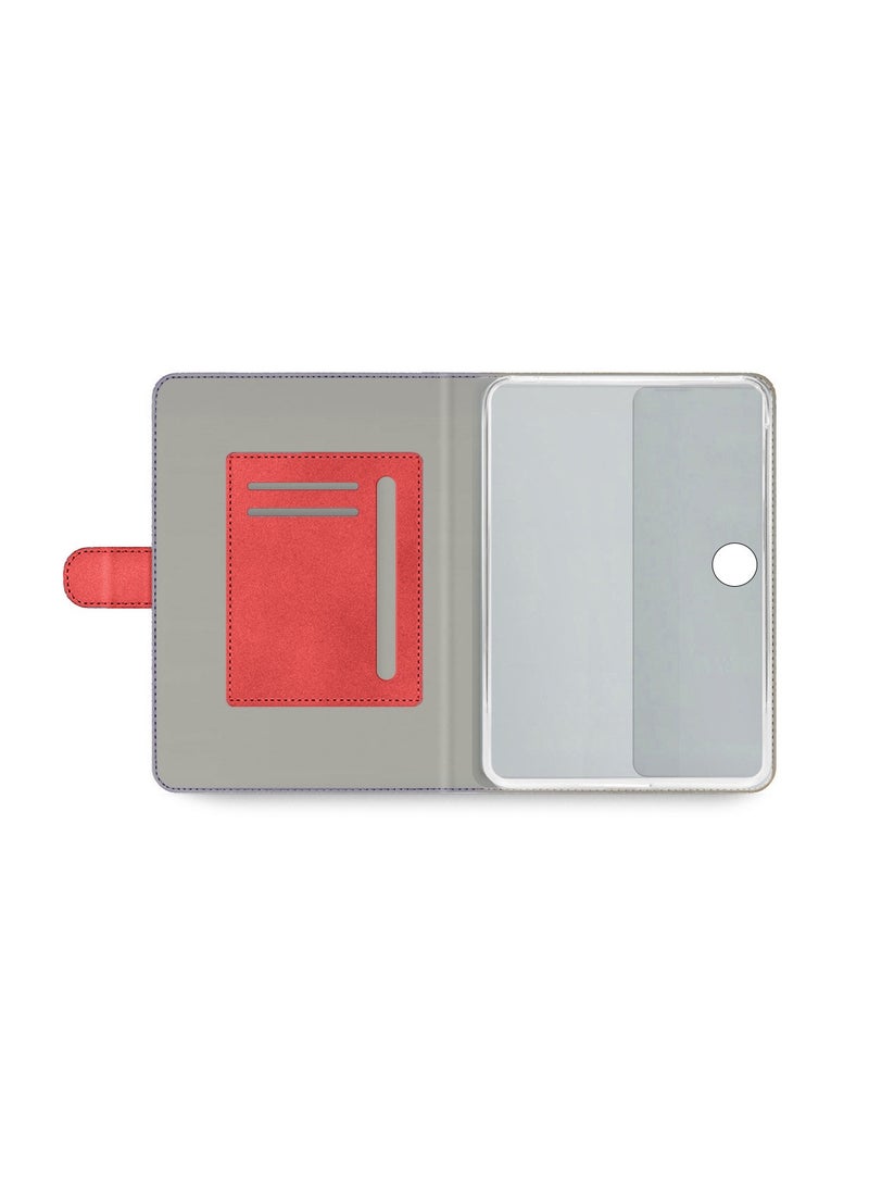 OMAKER Honor Pad 9 12.1 inch 2023 PU Leather Magnetic Closure Flip Case Cover - Red - Image 3