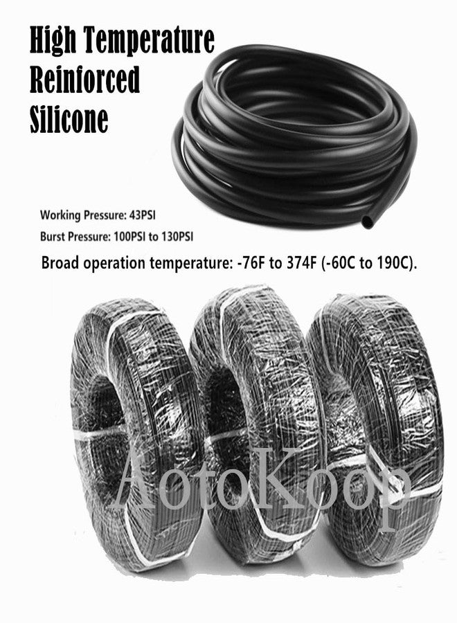 AotoKoop 5/32 Silicone Vacuum Tubing Hose Line10 FT 130 PSI Maximum Pressure Black (4mm ID) - Image 4