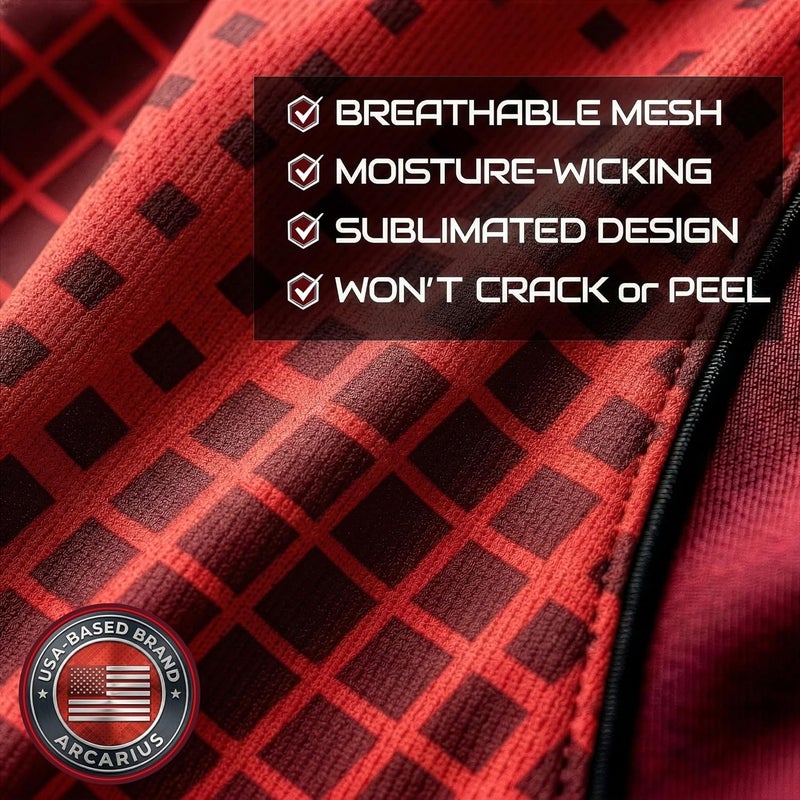 Arcarius Men's Invictus SOL Athletic Sports Jersey - Cooling, Breathable, Comfort - Image 4