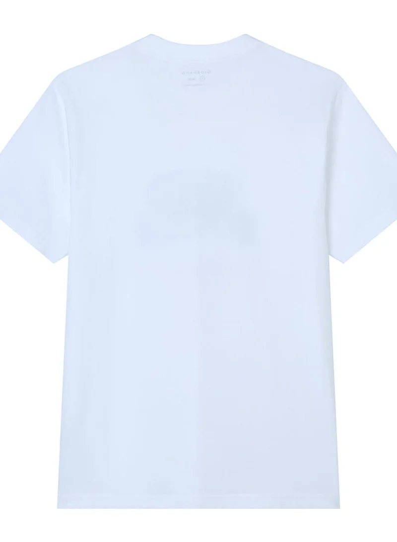 GIORDANO  Men’s Slim Cotton Crew Neck WWS Graphic Print Tee for Men | Best Price UAE