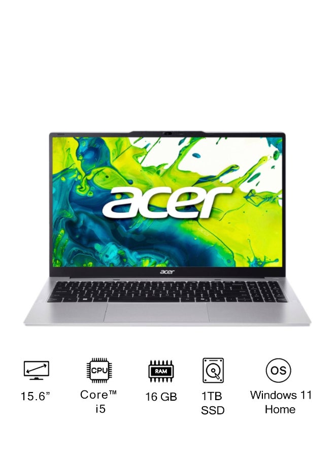 أيسر لابتوب أسباير لايت بشاشة FHD مقاس 15.6 بوصة، مع معالج كور i5-13420H/ذاكرة RAM سعة 16GB/قرص SSD سعة 1TB/رسوميات مدمجة/ويندوز 11 هوم - Image 1