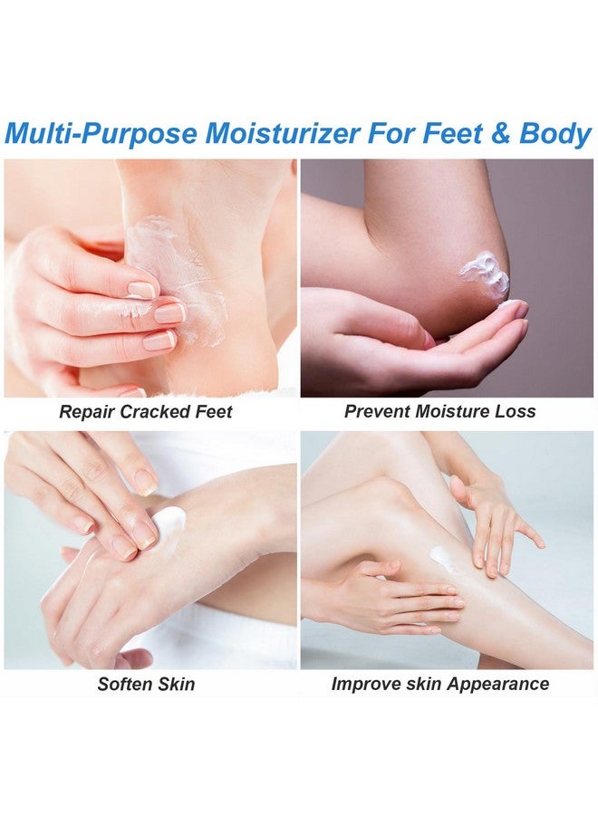 Charmonic 7.06 أونصة / عبوة من 2 كريم اليوريا 42% بالإضافة إلى حمض الساليسيليك 2% كريم اليوريا للقدم للعناية بالقدم وعلاج تشقق الكعب والركبتين والمرفقين وعلاج اليدين ومرطب القدمين ومسامير الذرة والجلد الميت وترطيب عميق - Image 4