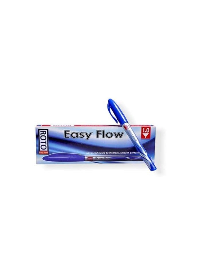 Generic Roto Easy Flow Ballpoint Pen, 1.0 mm, Blue – Pack of 12 Pieces  - Image 3